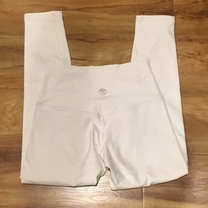 Til You Collapse TYC White Leggings